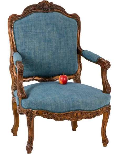 Pair Of Louis XV Style Armchairs, Circa 1880 , Ls37471211 - armchairs-Bozaart