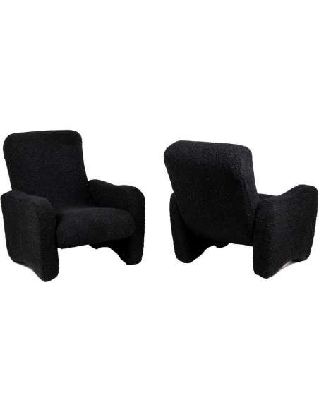 Pair Of "lounge" Armchairs, 1970s, LS53691012D - Design Seats-Bozaart