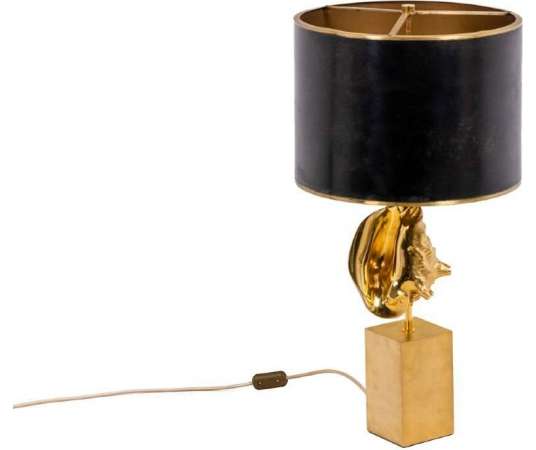 Maison Charles, Bronze lamp "Strombus", 1970s, Ls45951321 - lamps