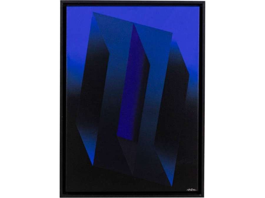 Arthur Dorval, Tableau « Éclosion géométrique », 2020, LS47841251 - Tableaux peintures abstraites