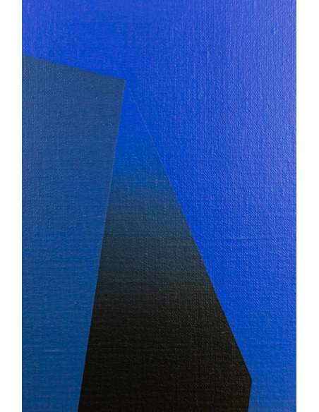 Arthur Dorval, Tableau « Éclosion géométrique », 2020, LS47841251 - Tableaux peintures abstraites-Bozaart