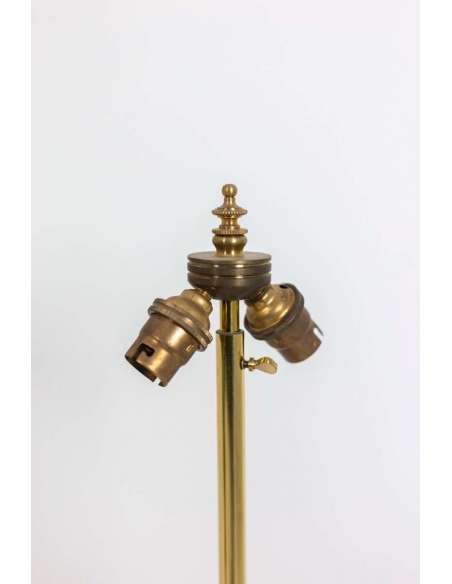 Pair Of Sheet Metal And Gilded Bronze Lamps, Circa 1880, Op529901 - oil lamps-Bozaart