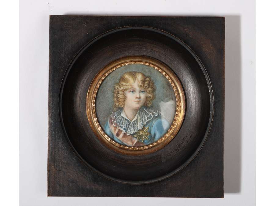 Miniature - Portrait de Roi de Rome. XIXème siècle.