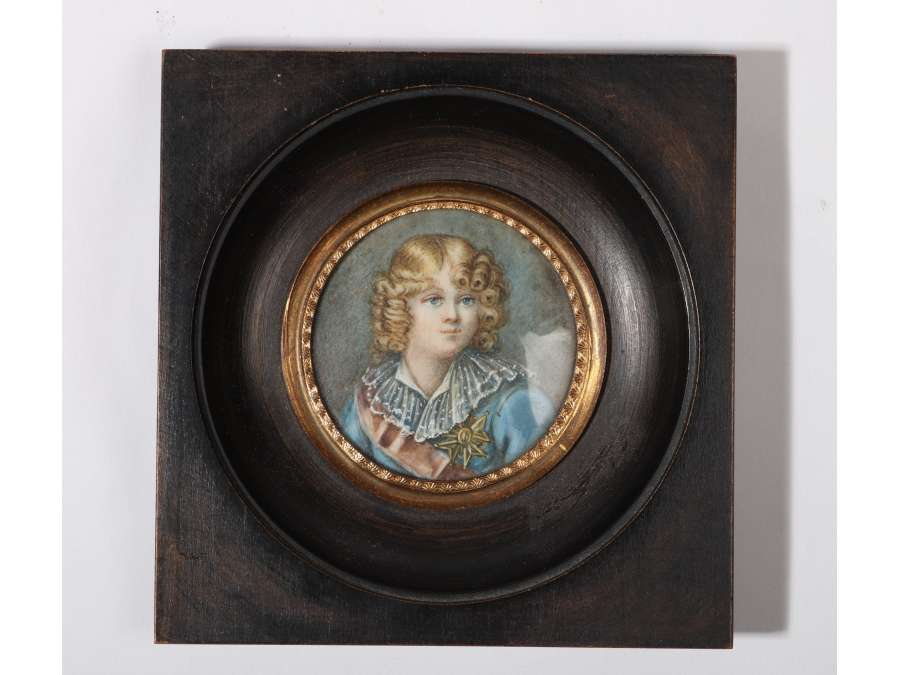 Miniature - Portrait of Roi de Rome. 19th century.