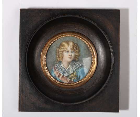 Miniature - Portrait de Roi de Rome. XIXème siècle.