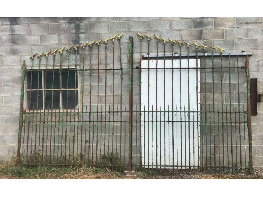 Large wrought iron gate +from 18th century