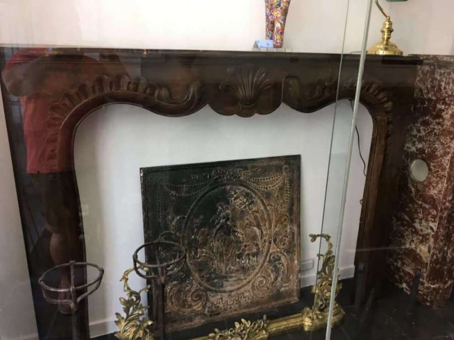 Large Regency Walnut fireplace