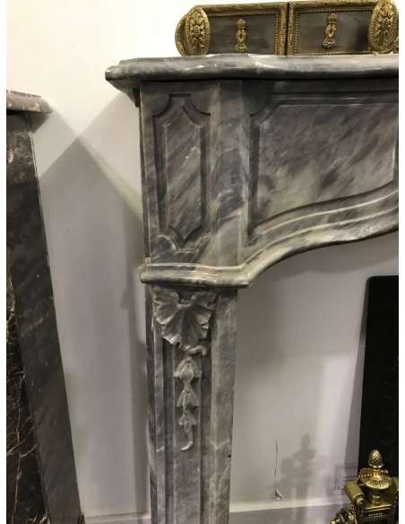 Louis 15 marble fireplace from the 18th century-Bozaart