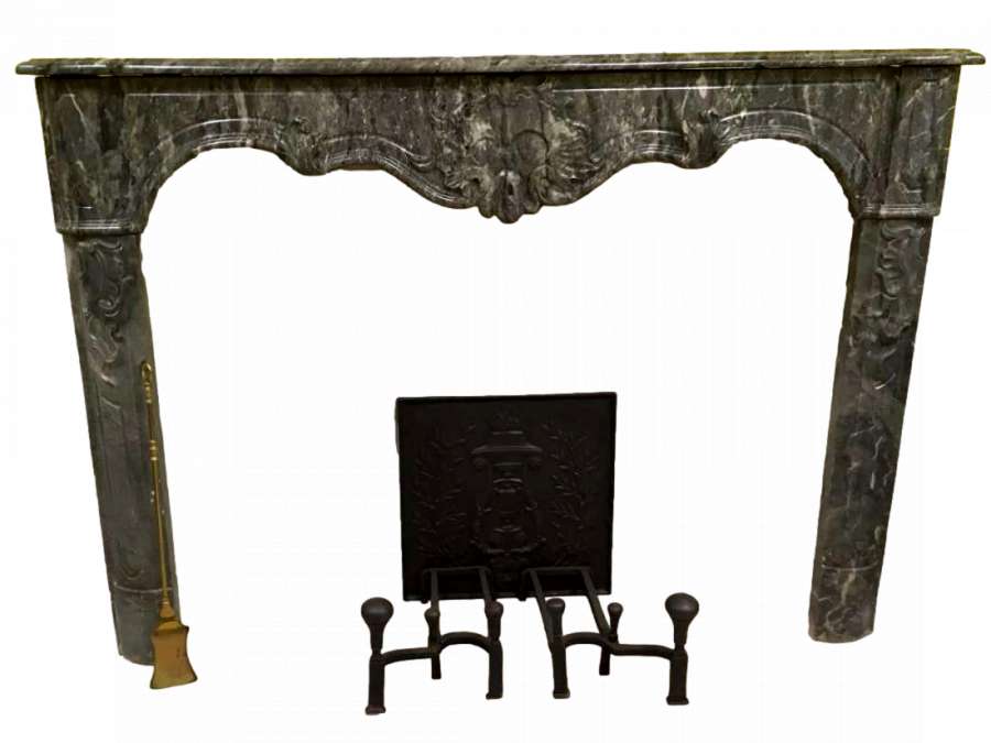 18th century marble Provencal Regency fireplace