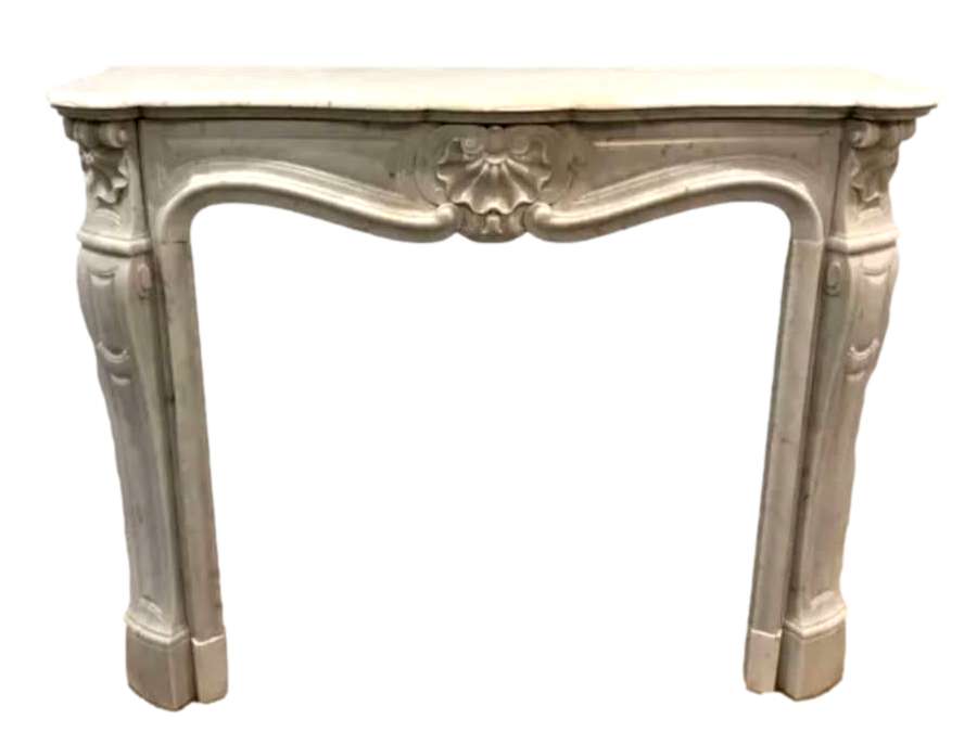 Louis XV+ marble mantel from the 19th century