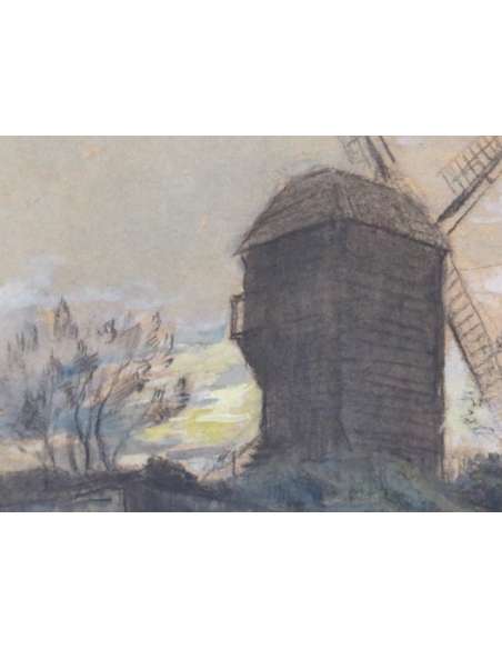 Pierre Henri Jamet - Le moulin de la Galette à Montmartre-Bozaart