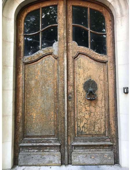 19th century oak Louis 15 entrance door-Bozaart