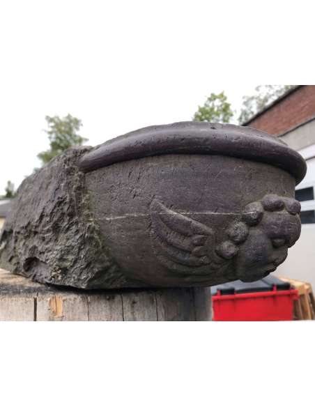 Gargouille petite fontaine en pierre du 17eme siècle-Bozaart