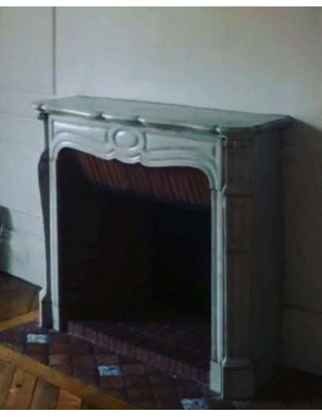 Small marble fireplace in Louis 15 style from the 19th century-Bozaart