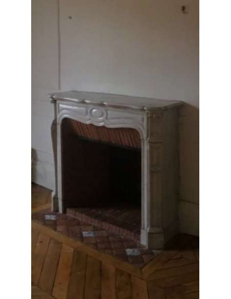 Small marble fireplace in Louis 15 style from the 19th century-Bozaart