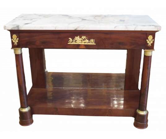 A 1st Empire period (1804 - 1815) - console table. 19th - century.