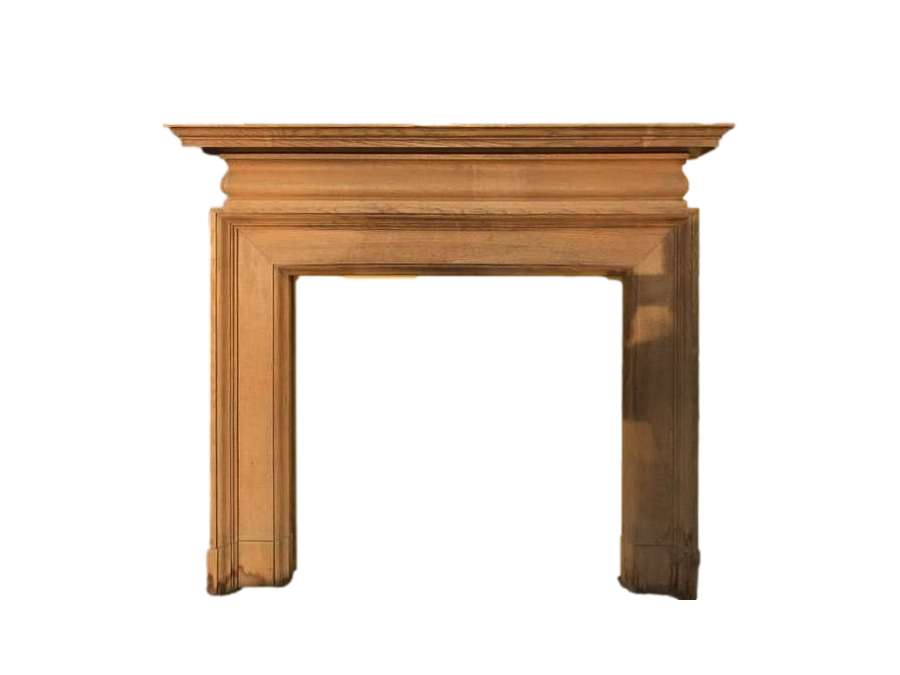 Victorian style wood mantel + 20th century