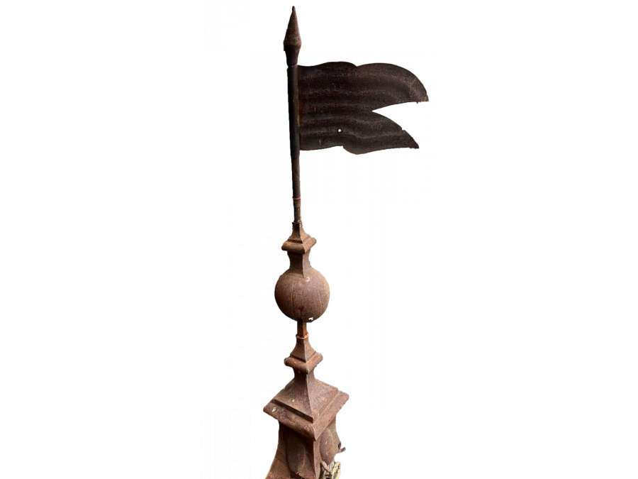 Weathervane flag in wrought iron+ from 17th century
