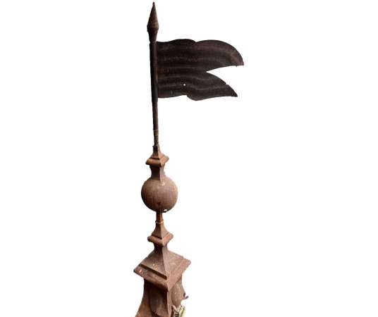 17th century wrought iron standard weathervane