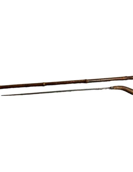 Popular 19th century wooden sword cane-Bozaart