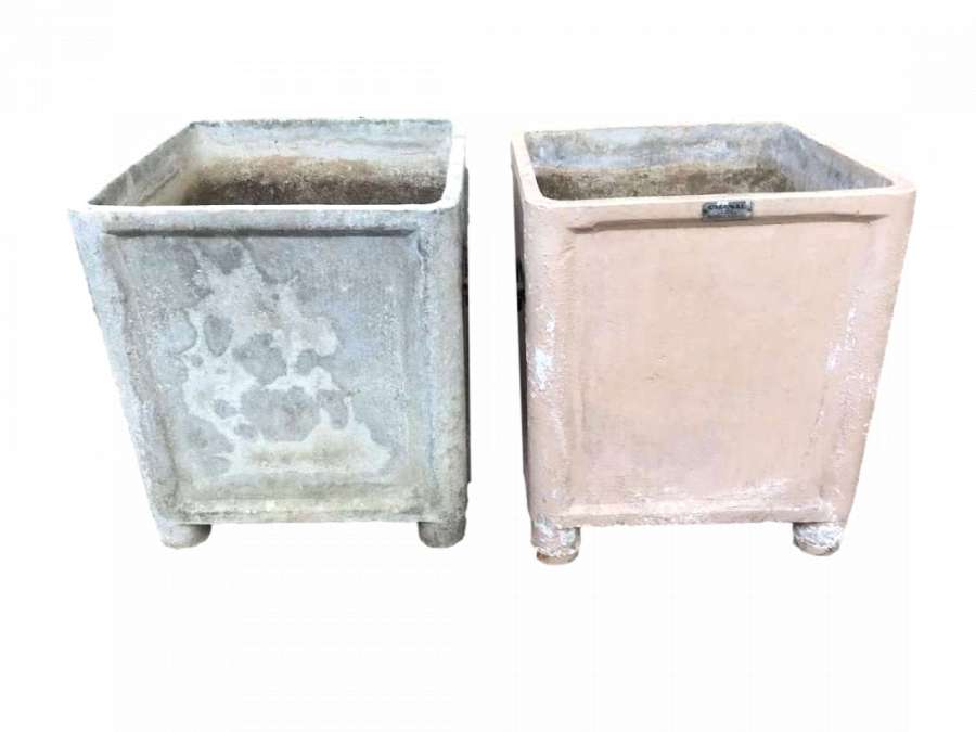 Pair of planters+ in fibrocement of 20th century Circa 1950