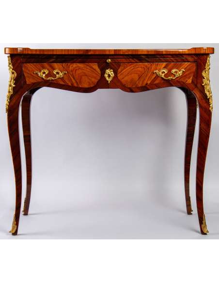 A Napoleon III period (1848 - 1870) desk in Louis XV style. 18th century.-Bozaart