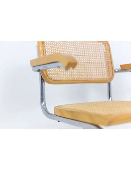 Series Of Six Cesca Armchairs In Blond Beech, 1970, Ls4654781 - Design Seats-Bozaart