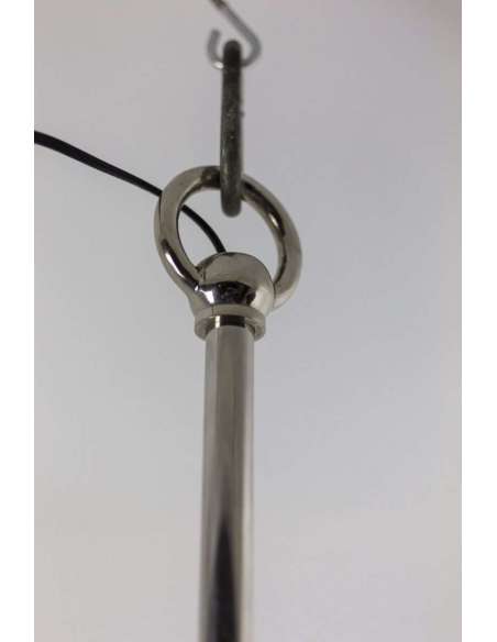 Eichholtz, "Gregorian" Chandelier In Chromed Metal, Contemporary Work - Ls4253894 - Ceiling lights and suspensions-Bozaart