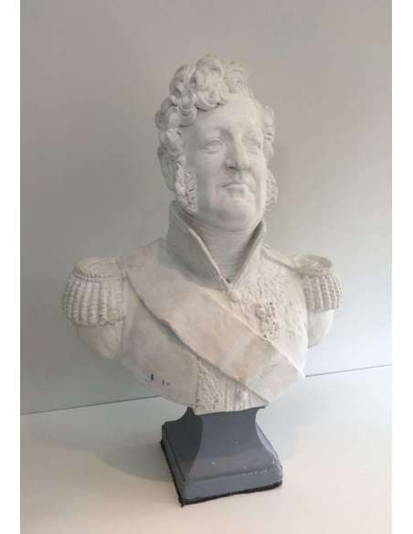 Buste du 19ème Siècle en Plâtre-Bozaart