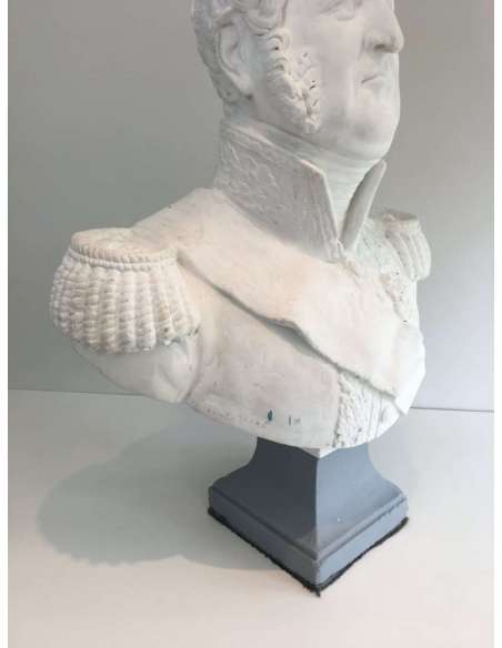 Buste du 19ème Siècle en Plâtre-Bozaart