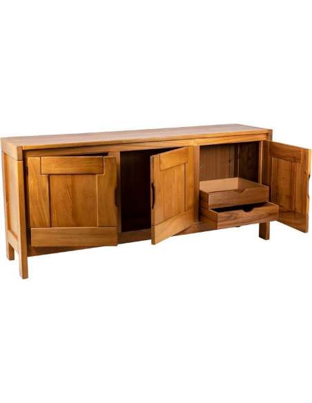 Maison Regain, Enfilade En Orme, Années 1960 - Ls44461081 - Buffets - Enfilades-Bozaart