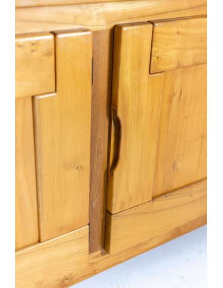 Maison Regain, Enfilade En Orme, Années 1960 - Ls44461081 - Buffets - Enfilades-Bozaart