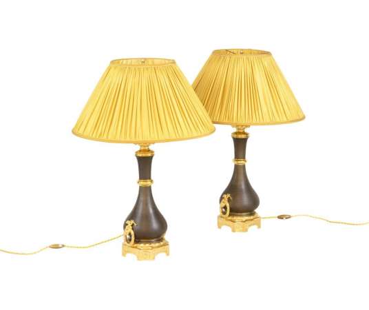 Maison Gagneau, Pair Of Louis XVI Style Lamps, Circa 1880 - Ls41741121 - lamps