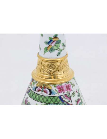 Canton porcelain conical lamps, circa 1880-Bozaart