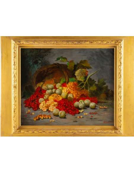 Johann Carl Rohmer (1891 - 1943): Still life with redcurrants.-Bozaart