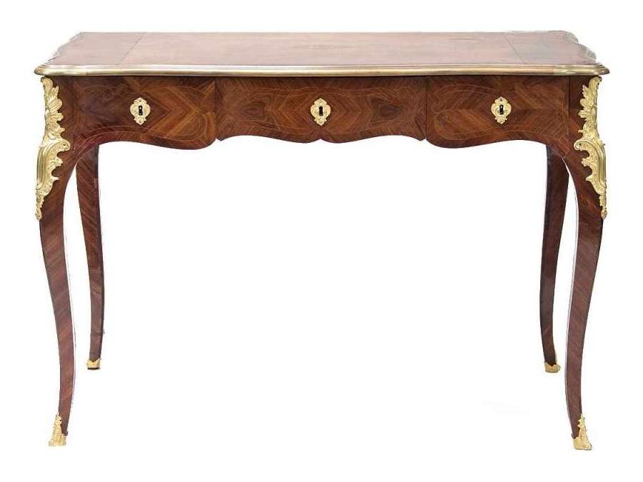 Small flat desk Louis XV style+ in wood from 19th century