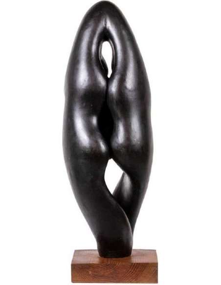 Dragoljub Milosevic, Sculpture « Maternité », Années 1970, LS5274831C - sculptures autres matériaux-Bozaart