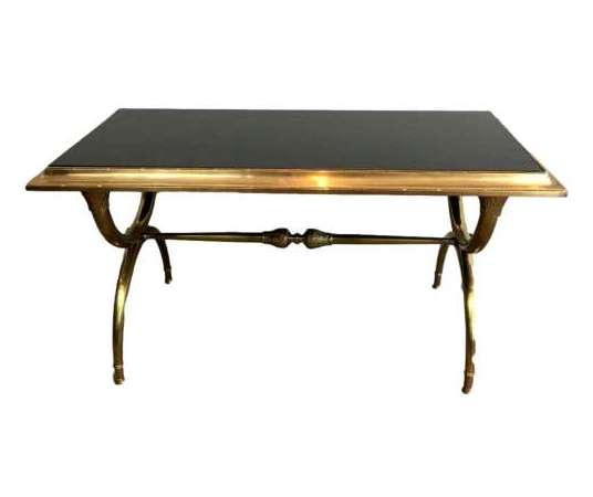 Table Basse en Bronze du 20ème Siècle.