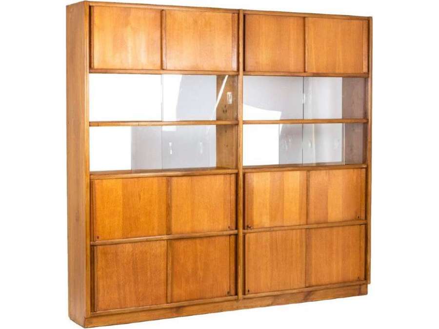 20th century oak bookcase 1960's
