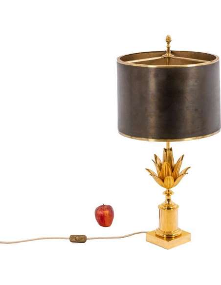 Maison Charles, Lampe "Lotus" en bronze et laiton, années 1960, LS4579691 - lampes-Bozaart