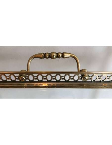 Neoclassical Brass Rolling Table From The Jansen House - Antique Bars-Bozaart