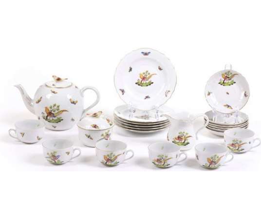Herend : porcelain tea service 21 pieces+ 20th century