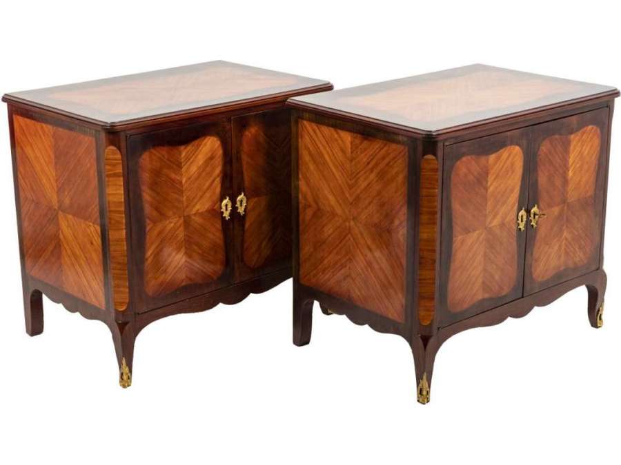 Pair of 20th century wooden sideboards circa 1900