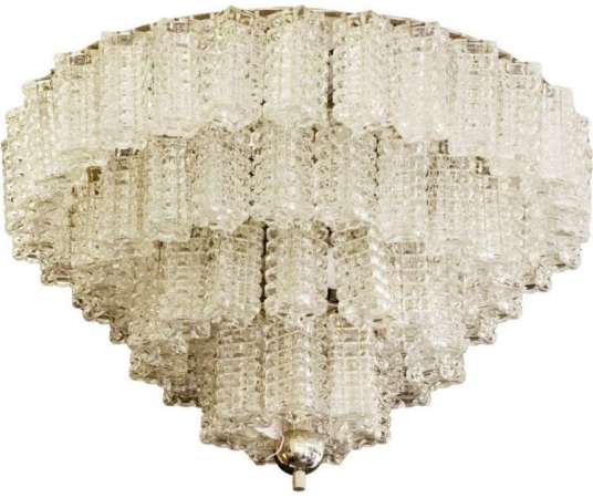 Italian Parallelepiped Glass Chandelier, 1960s - Ls3997701 - Ceiling lights and suspensions