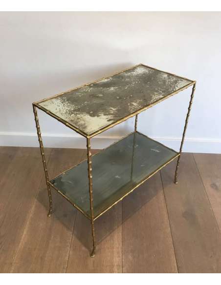 Bronze side table +of the 20th century, Modern design-Bozaart