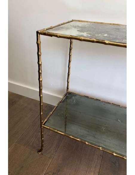 Bronze side table +of the 20th century, Modern design-Bozaart