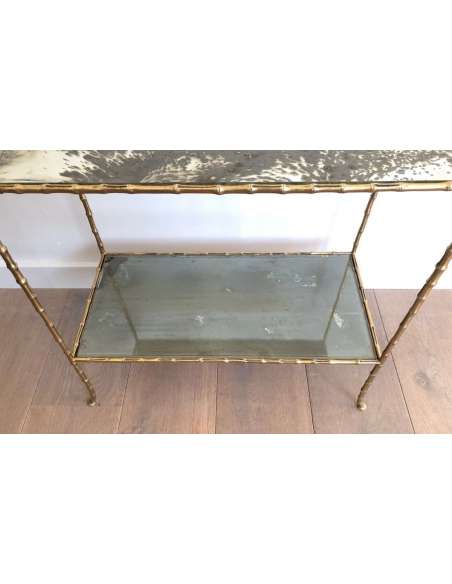 Bronze side table +of the 20th century, Modern design-Bozaart