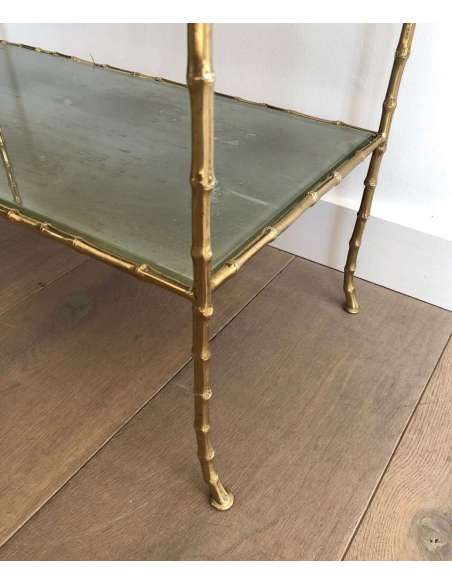 Bronze side table +of the 20th century, Modern design-Bozaart