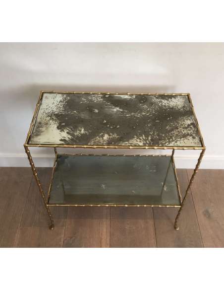 Bronze side table +of the 20th century, Modern design-Bozaart