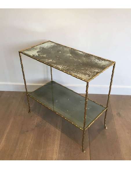 Bronze side table +of the 20th century, Modern design-Bozaart